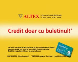 Noul Credit doar cu buletinul Altex