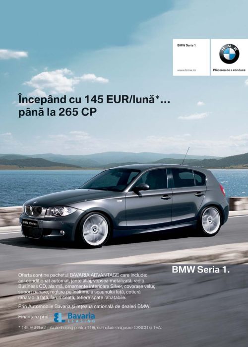 BTB Advertising promoveaza BMW Seria 1 de la Automobile Bavaria