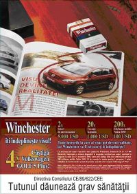 Promotie Winchester cu 4 Volkswagen Golf Plus