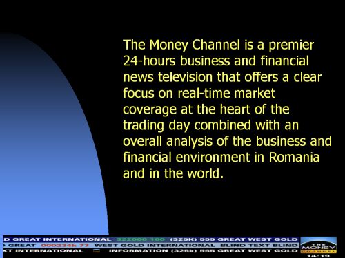 The Money Channel deschide televiziunea de business