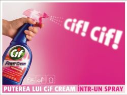 Noul Cif Power Cream Spray comunica prin Lowe, MindShare si BrandsOn
