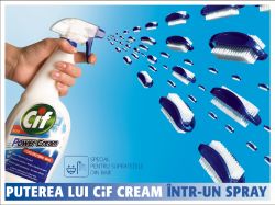 Noul Cif Power Cream Spray comunica prin Lowe, MindShare si BrandsOn