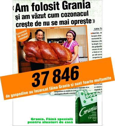 Headvertising creste cozonac cu Grania