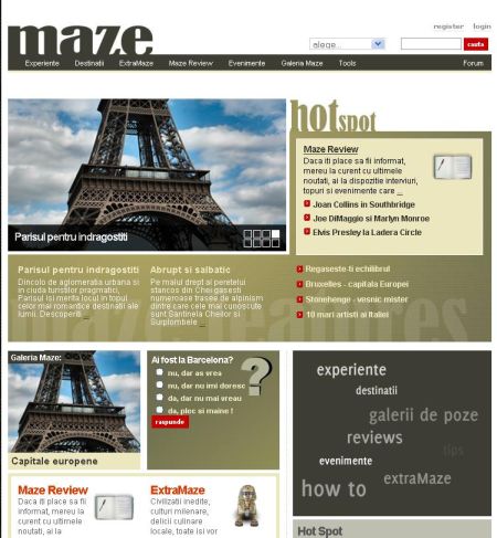 Splendid Media Interactive vrea cu Maze.ro 60.000 EUR în 2007