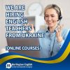 Burlington English Romania angajeaza profesori de engleza din Ucraina si ofera cursuri gratuite de engleza pentru refugiatii ucraineni