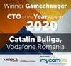Catalin Buliga, Director de Tehnologie, Vodafone Romania este Mobile Europe & European Communications CTO of the Year Award 2020, categorie Gamechanger