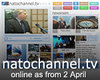 NATO Channel Tv, online din 2 aprilie