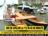 Panouri publicitare si schela Romanian Boat Show doborate de furtuna.