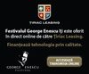Tiriac Leasing sustine transmiterea Live Streaming a Festivalului George Enescu