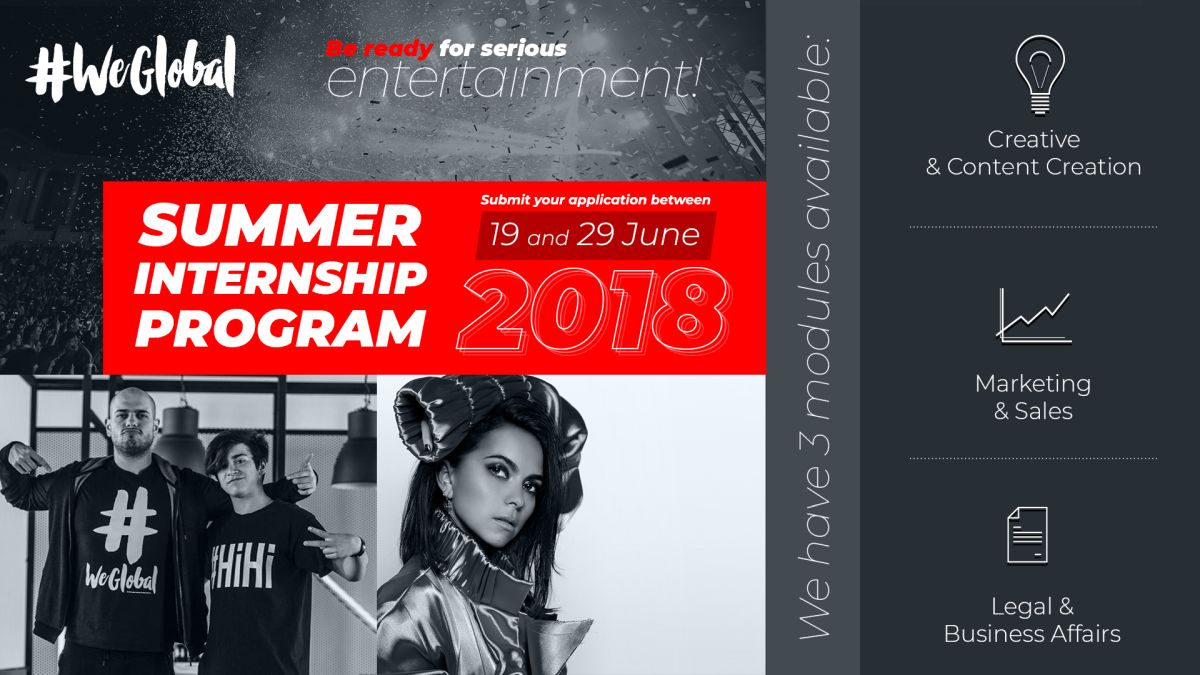 Primul program de internship din entertainment si talent management