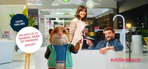 Addiko Bank lansează campania ,,Adică? Addiko! – credite rapide, 100% online, acum și în România, primite în orice banca are cont clientul.