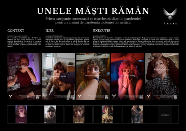 Campania „Unele masti raman” pentru Asociatia ANAIS semnata de Cheil | Centrade a obtinut doua trofee Crystal la festivalul international MAD STARS