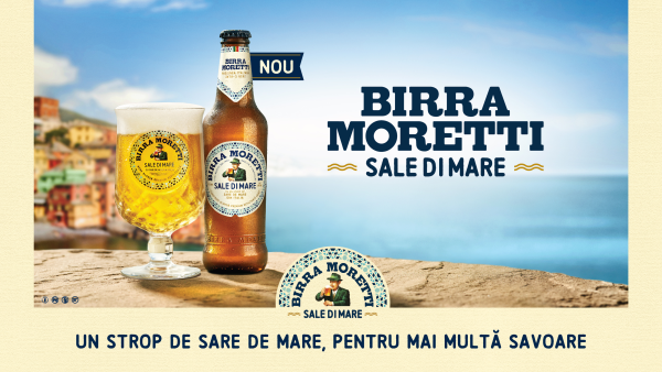 Birra Moretti lanseaza Birra Moretti Sale di Mare: bere blonda lager nefiltrata, cu un strop de sare de mare din Italia