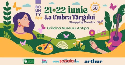 Weekend de shopping creativ în Grădina Muzeului Național de Istorie Naturală „Grigore Antipa”.