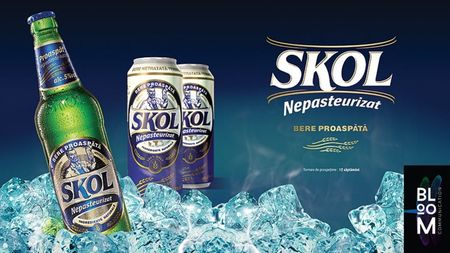 Noul packaging Skol Nepasteurizat a fost semnat de Bloom Communication (Unity Group)