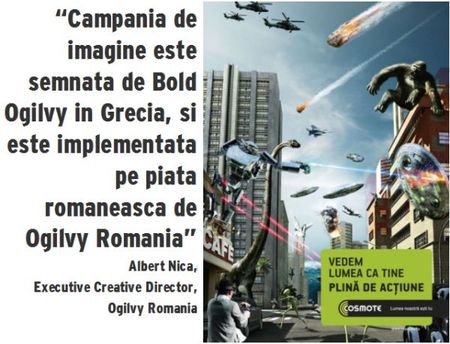Cosmote a schimbat sloganul la Ogilvy Atena si Bucuresti