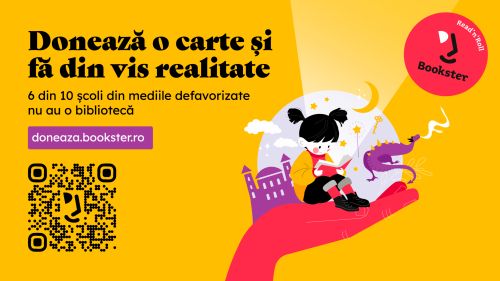 ,,Doneaza o carte şi fa din vis realitate" vrea 1.000 de biblioteci în 1.000 de școli.