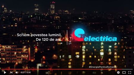 400.000 euro in "Povestea Luminii", de 120 de ani. Prima campanie de brand Electrica.