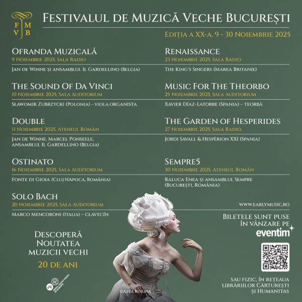  Festivalul de Muzică Veche București 20 de ani de armonii și descoperiri 