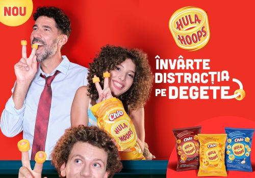 Unul dintre cele mai iubite branduri de snacks din Marea Britanie, Hula Hoops (Intersnack) s-a lansat și în România