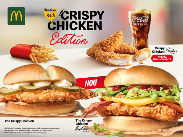 McDonald’s lanseaza noile The Crispy Chicken si The Crispy Chicken Deluxe, in editie limitata