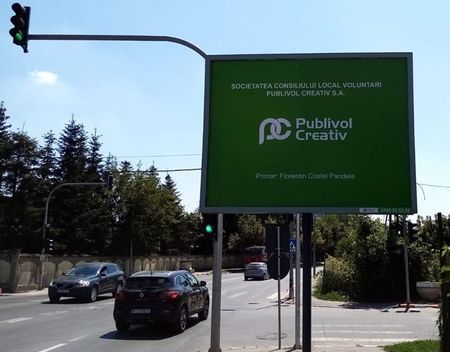 Scrisoare Mistic Media catre clientii panourilor publicitare din Voluntari: ,,Panourile nu pot fi folosite de catre PubliVol, fiind proprietatea noastra”