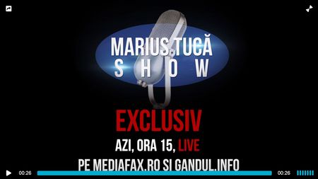 SMART TV cu Primul Ministru. LIVE VIDEO Marius Tuca Show de la ora 15.00 cu Viorica Dancila pe Mediafax si Gandul