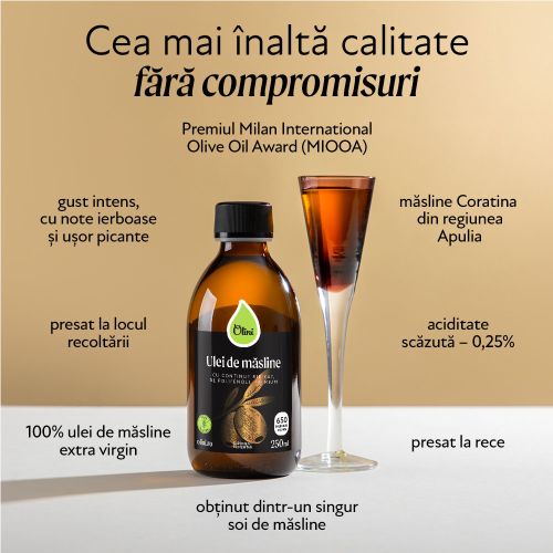 Olini lansează un produs cu efect anti-aging: uleiul de măsline bogat în polifenoli