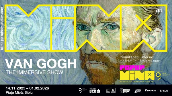 Van Gogh în premieră la Sibiu cu MINA Pop-Up si șase spectacole imersive, din 14 noiembrie