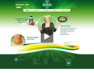 Activia website