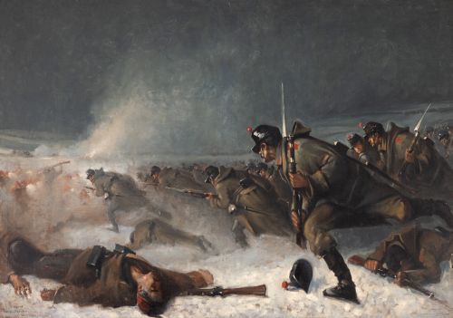 Una dintre replicile picturii „Atacul de la Smârdan” de Nicolae Grigorescu, în licitație la Artmark și în expoziție la Palatul Cesianu-Racoviță