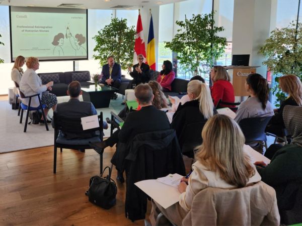 Ambasada Canadei la București a gazduit lansarea primului Barometru al Reinserției Profesionale a Femeilor din România