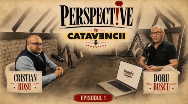 Cațavencii lansează podcastul Perspective. Doru Bușcu, publisher al revistei Cațavencii, primul invitat al lui Cristian Roșu.