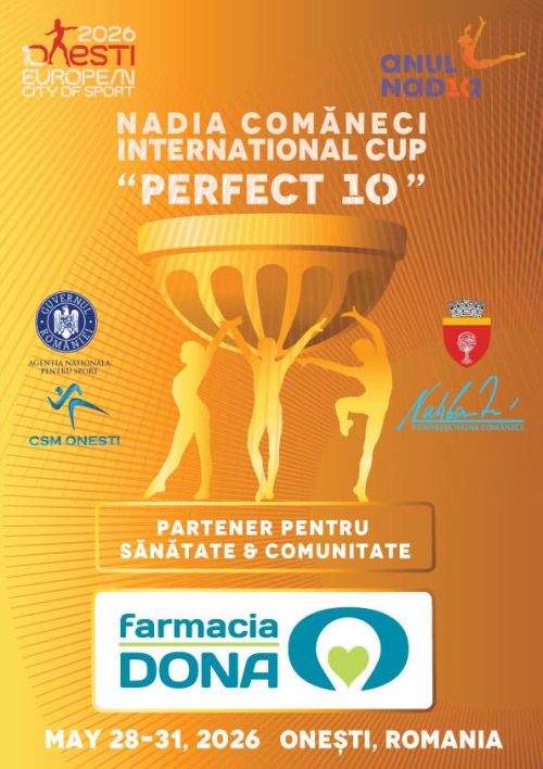 Farmacia DONA susține proiectul „Anul Nadia Comăneci - Perfect 10”, dedicat performanței, comunității și noilor generații