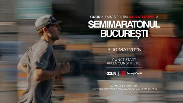 Golin si Salvați Copiii aleargă la Semimaratonul București pentru strangerea a 168.000 de euro destinate spitalelor si echipamentelor de nou-născuți