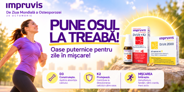 Oase puternice pentru zile în mișcare! Impruvis lansează campania „Pune osul la treabă!”