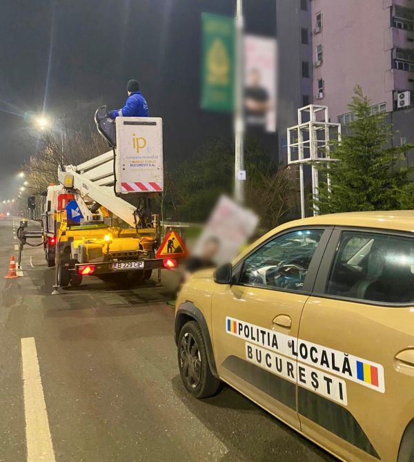Primele 62 de „steaguri” de reclamă date jos de pe stâlpii de iluminat public si Primaria nu se opreste. ,,Nu respecta legea și sunt inestetice”. 
