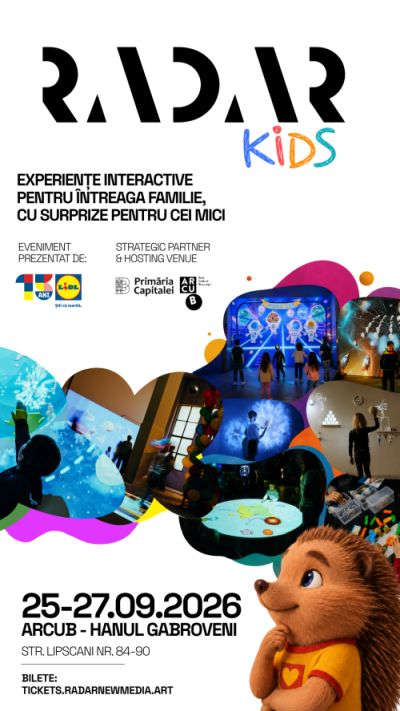 RADAR KIDS 2026 aduce la București peste 14 instalații interactive, ateliere de robotică și creație pentru copii