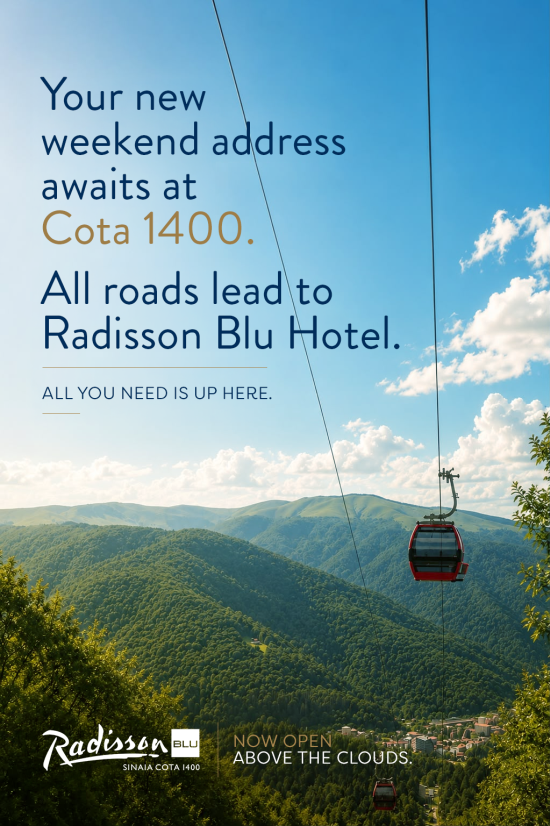 „The Good Alpine Life” începe la Radisson Blu Hotel, Sinaia, Cota 1400. Universul de brand și comunicare, semnat de Sonica.