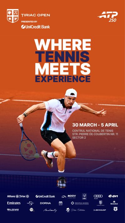 Românii, direct pe tabloul principal la ATP 250 Țiriac Open UniCredit Bank, între 30 martie și 5 aprilie, la Centrul Național de Tenis Simona Halep